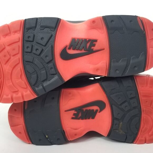 NIKE AIR VEER "Premium" Black Anthracite Atomic Red Sneakers Trainers Size 10.5 - Picture 10 of 11